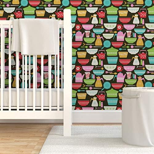 Spoonflower Vintage Kitchen Peel and Stick Removable Wallpaper - Image 6