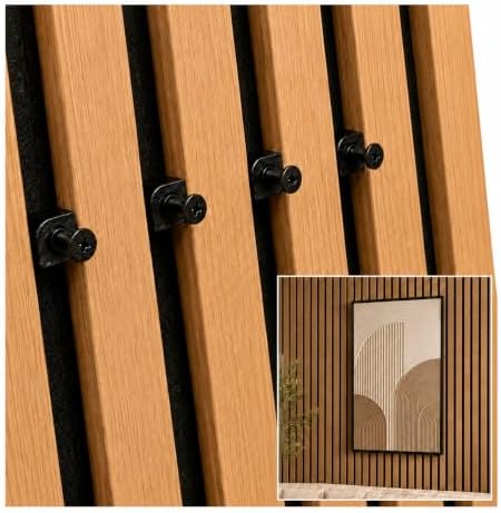 Set of 8 metal screw hooks for acoustic panels of 13-15mm by Unknown