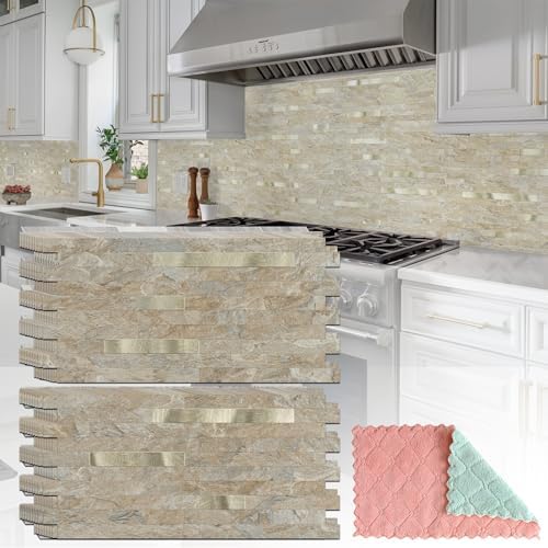 StyloVue 20 Sheets Peel and Stick Backsplash by StyloVue