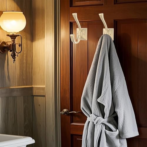 TOFIIGREM 2 Pack Brushed Gold Wall Hooks - Image 3