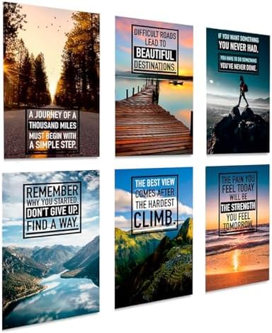 Throwback Traits Oversized 17x24 Motivational Posters Set of 6 by ThrowbackTraits