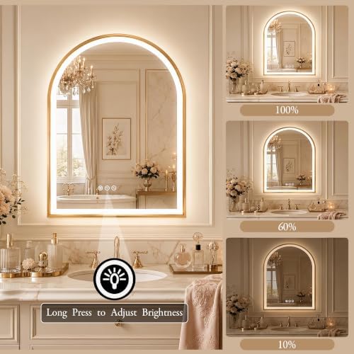 Saliwa Arched Bathroom Mirror - Image 5