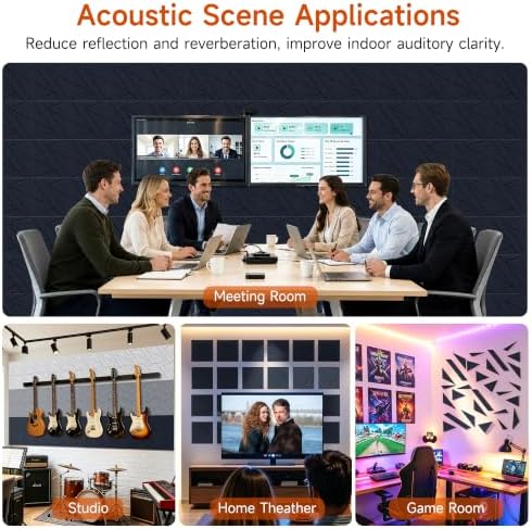 TO-TH Acoustic Panels Peel and Stick Soundproof Wall Panel 12Pack - Image 7