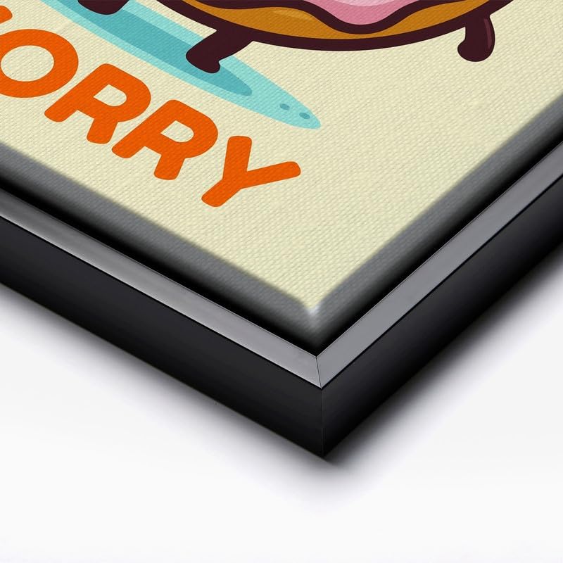 InkFlow Posters Donut Worry Canvas Poster - Image 2