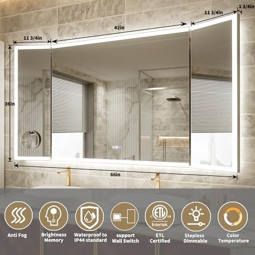 66x36 Trifold Bathroom Mirror - Image 2