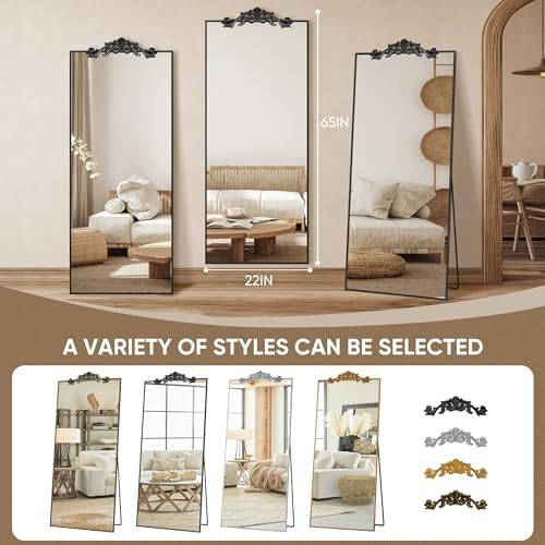 Antok Full Length Mirror, Retro Style - Image 6