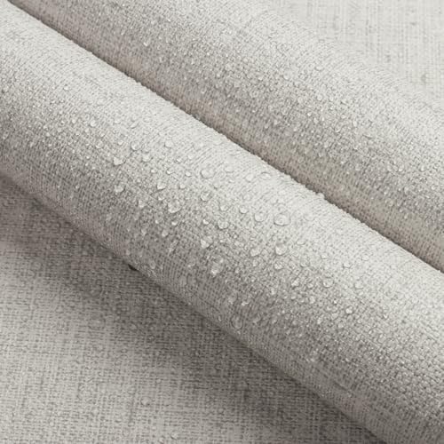 Grasscloth Peel and Stick Wallpaper Beige and Gray 15.7in x 393.7in - Image 4