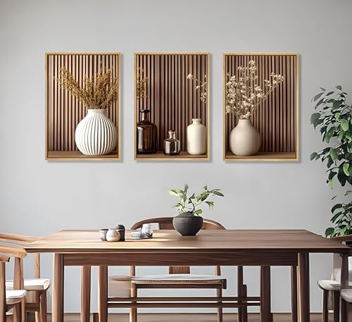 JWDXNOOK 3Pcs Minimalist Floral Canvas Wall Art16x24 inches Unframed - Image 3