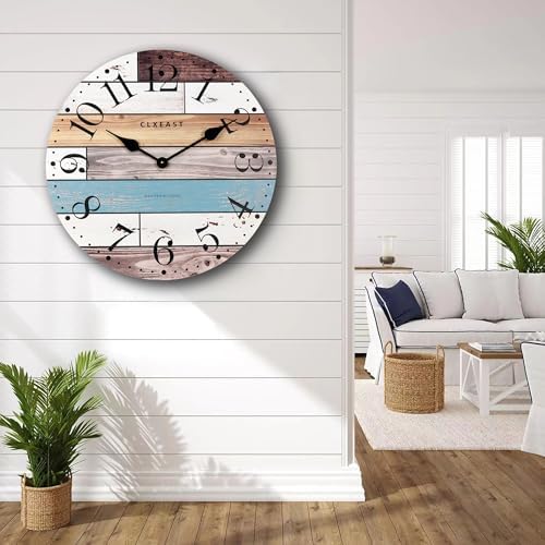 CLXEAST 24 Inch Coastal Farmhouse Wall Clocks - Image 6