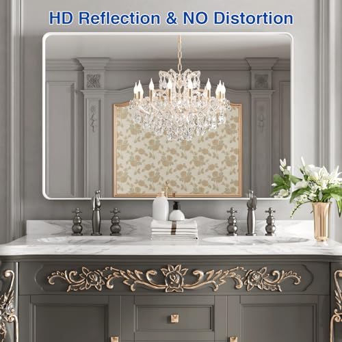 WEER White Bathroom Vanity Mirror 48x32 Inch - Image 2
