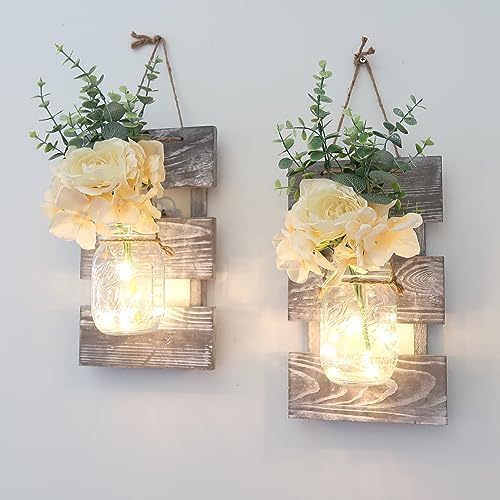 Rustic Wall Decor Set of Two, Rustic Gray by LiveinspiredLiveBesuerte