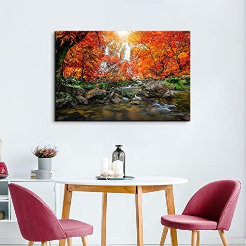 Mountain Waterfall Canvas Wall Art Tropical Forest Pictures Wall Decor - Image 6