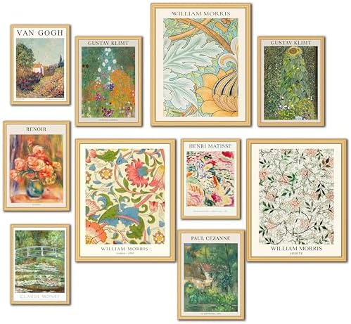 10 Pcs Unframed Vintage Exhibition Art by LANCHI95