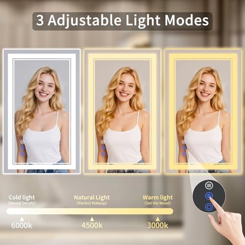 32"x36" LED Bathroom Mirror - Image 3