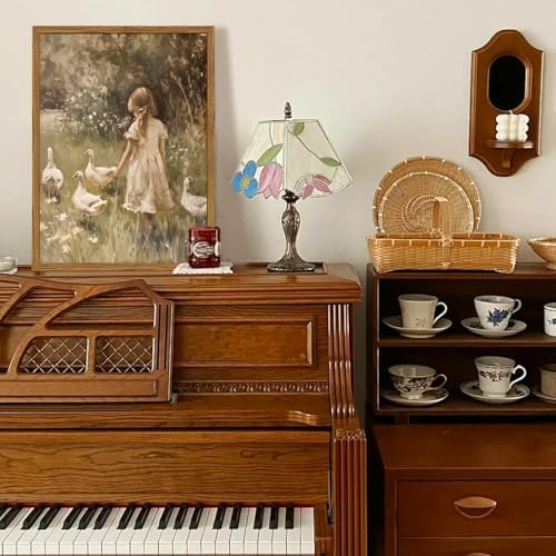 Framed Vintage Wall Art, Rustic Cute Girl - Image 3