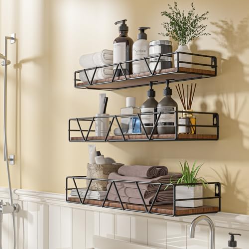 Floating Shelves Set of 3, Wood Wall Shelf, Farmhouse Shelf - Image 5