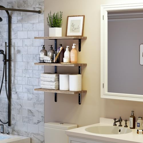 Fixwal Wall Floating Shelves for Room Decor, 4 Sets Floating Shelves for Wall - Image 4
