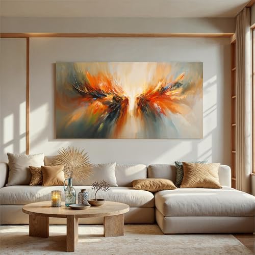 Colorful Abstract Wings Wall Art Print - Image 5