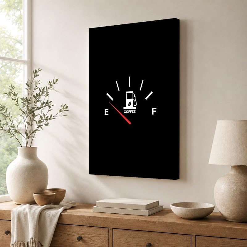 InkFlow Posters Coffee Gauge Canvas Poster - Image 4