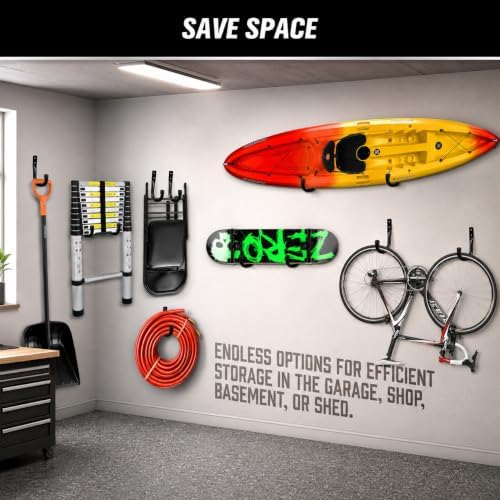 24-piece Heavy Duty Garage Storage Hooks, Bike Hooks - Image 7