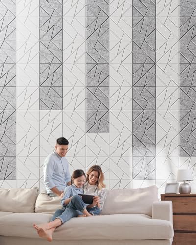 12 Pack Geometric Design Sound Proof Foam Panels - Image 5