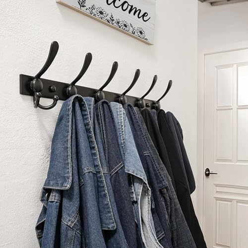 Dseap Coat Rack Wall Mount 24 Inch, Heavy Duty 12-Gauge Base vs Flimsy 1mm - Image 5