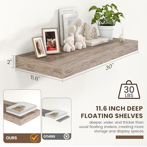 FLYJOE 30 Inch Floating Shelves - Image 2