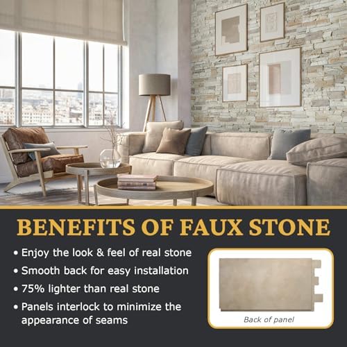 AZ Faux High-Density Polyurethane Faux Stone Wall Covering Panels - Image 3