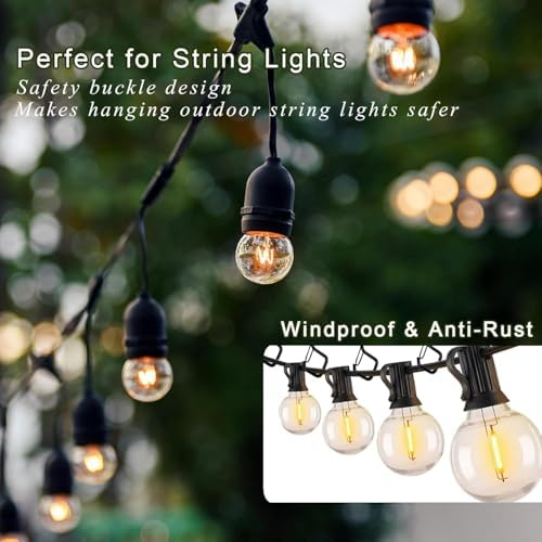 2.36IN Ceiling Screw Hooks for Hanging Plants, Safety Buckle - Image 6