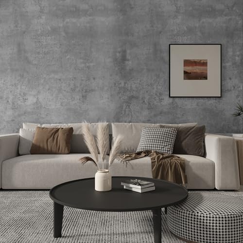 Gray Concrete Wallpaper Peel and Stick Cement Contact Paper 31x157 inch - Image 2