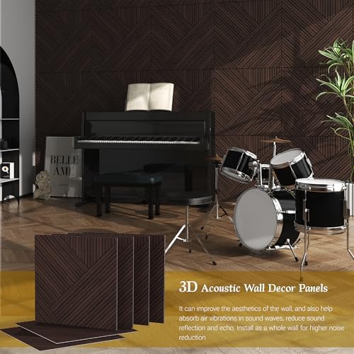 Acoustic Panels, High Density Painted Wood Wall Decor Panels Sound Absorbing - Image 5