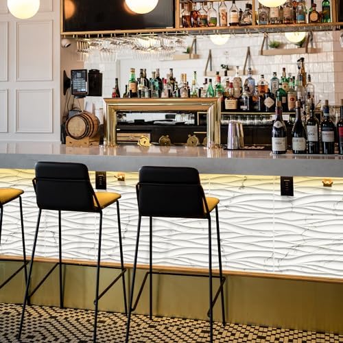 STICKGOO Wave 3D Wall Panels, 19.7" x 19.7" - Image 5