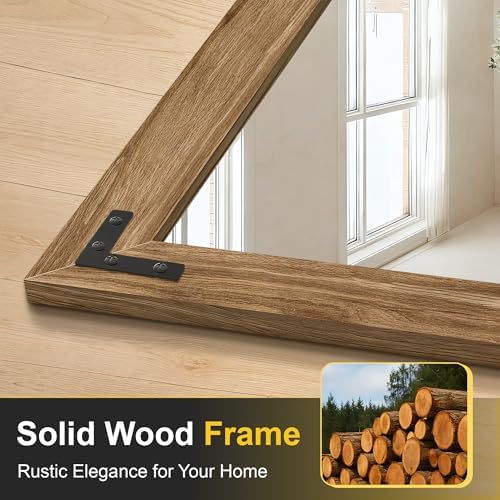 Wood Bathroom Mirror - Image 5