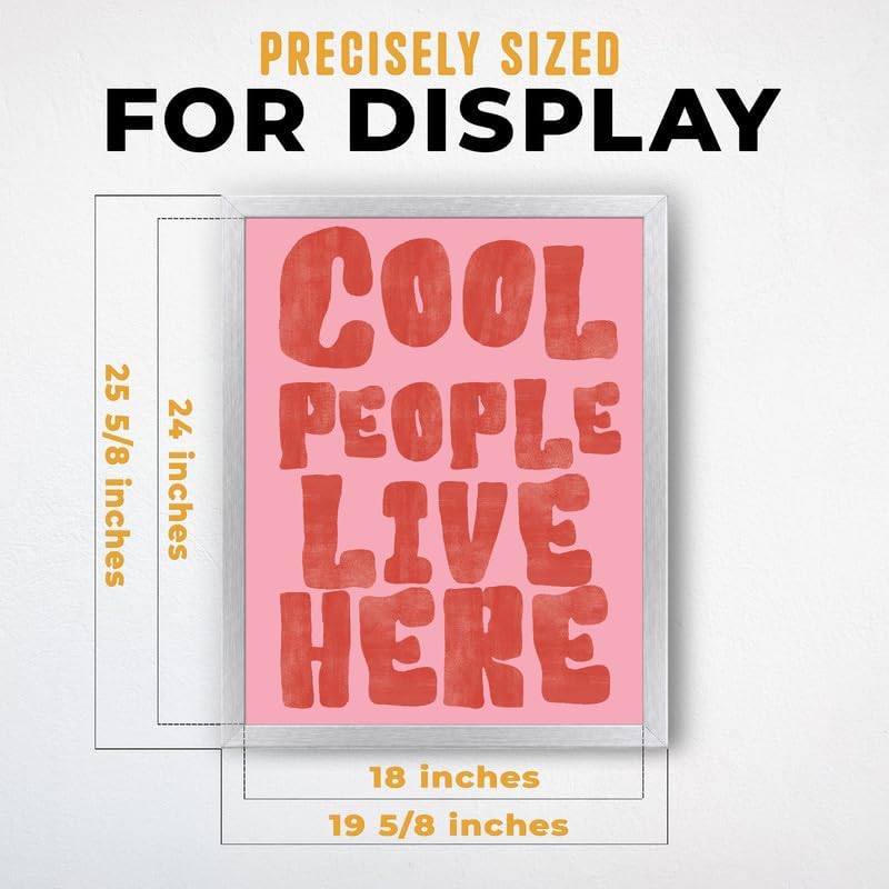 InkFlow Posters Cool People Live Here Canvas Poster - Image 3
