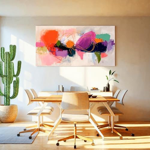 Abstract Wall Art Colorful Canvas Art Wall Decor - Image 2