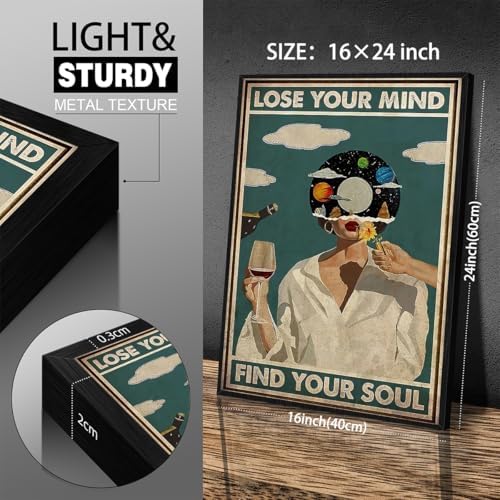 Lose Your Mind Find Your Soul Posters Maximalist Wall Art Retro Mid Century - Image 2