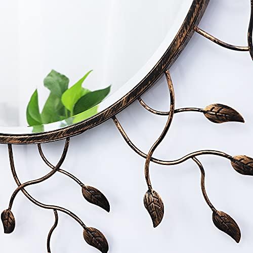Chende Round Decorative Mirror for Wall Decor, Home Office - Image 2