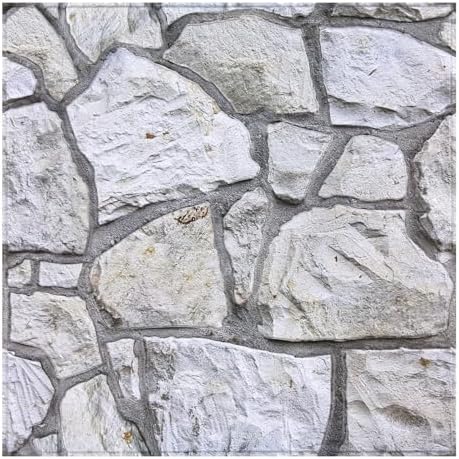 3D Peel and Stick Faux Stone Wall Panels 11.8" x 11.8" 10-Pack by SMOOSTIKCDECOR