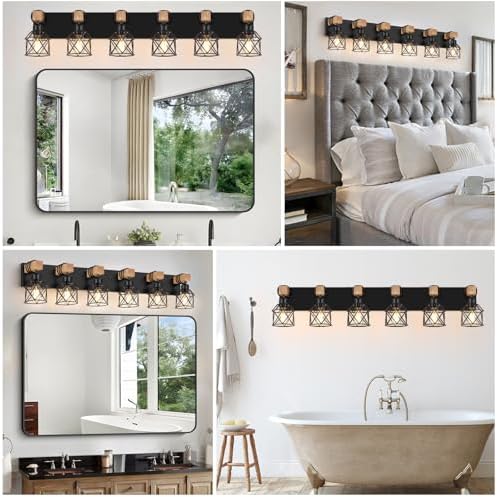FadimiKoo 6-Light Bathroom Vanity Light, Bathroom Wall Lamps Over Mirror - Image 7