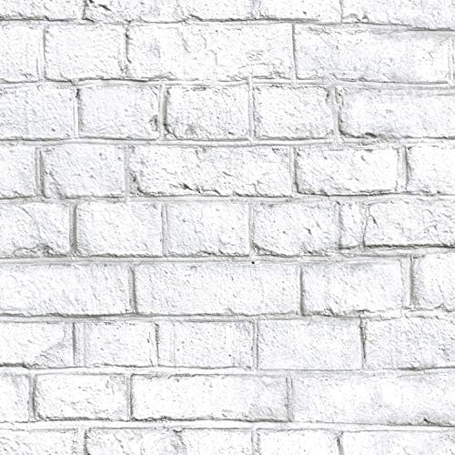 RoomMates White Brick Peel and Stick Wallpaper by RoomMates