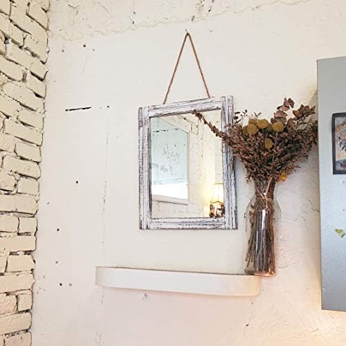 AAZZKANG Wall Mirror Rustic Wood Framed Rectangle Mirrors - Image 4