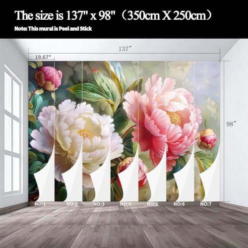 Realistic and Dreamy Digital Art, Blooming Peony Flowers, Illustration Style - Image 3