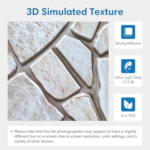 COMSTICKC 3D Peel and Stick Faux Stone Wall Panels - Image 3