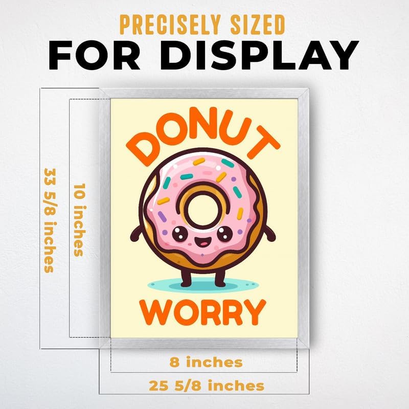 InkFlow Posters Donut Worry Canvas Poster - Image 3