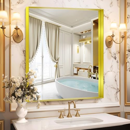 CIRCUMI Gold Bathroom Mirror by CIRCUMIMirror
