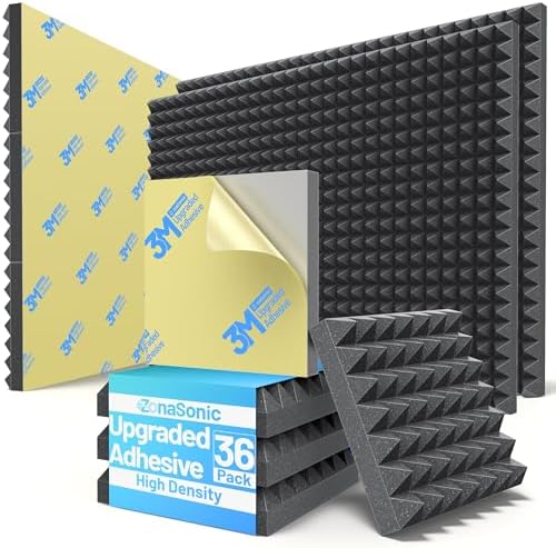 36 Pack Sound Proof Foam Panels by Unknown