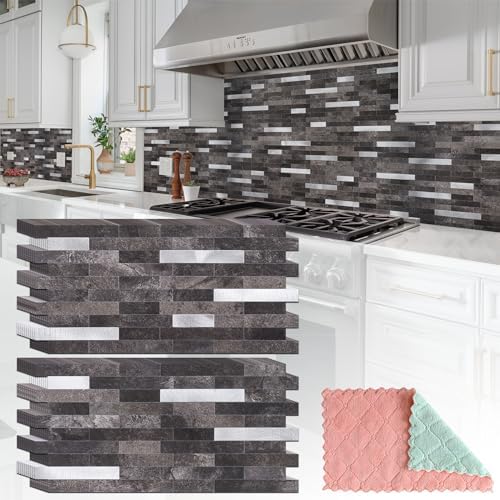 StyloVue 20 Sheets Peel and Stick Backsplash by StyloVue