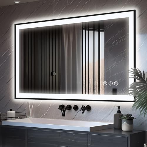 EchosLife 48x30 LED Bathroom Mirror by EchosLife