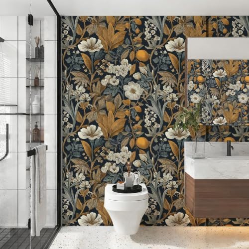 Stickorama Vintage Floral Peel and Stick Wallpaper Self Adhesive 17.72" x - Image 3
