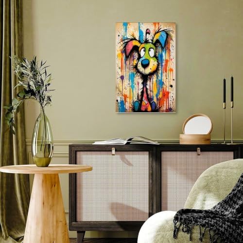 Colorful Cat Face Poster Pop Art Animal Print Canvas Wall Art - Image 7